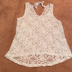 Lace tank top